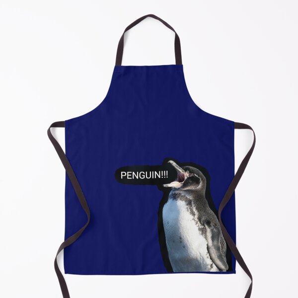 Artikelvorschau, Galapagos Penguin sees a Penguin (Dark Blue #060D5B background) entworfen und verkauft von SBPenguins.