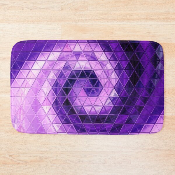 Item preview, Violet and mauve metallic polygon abstract 3D rendering designed and sold by mennawagih7.