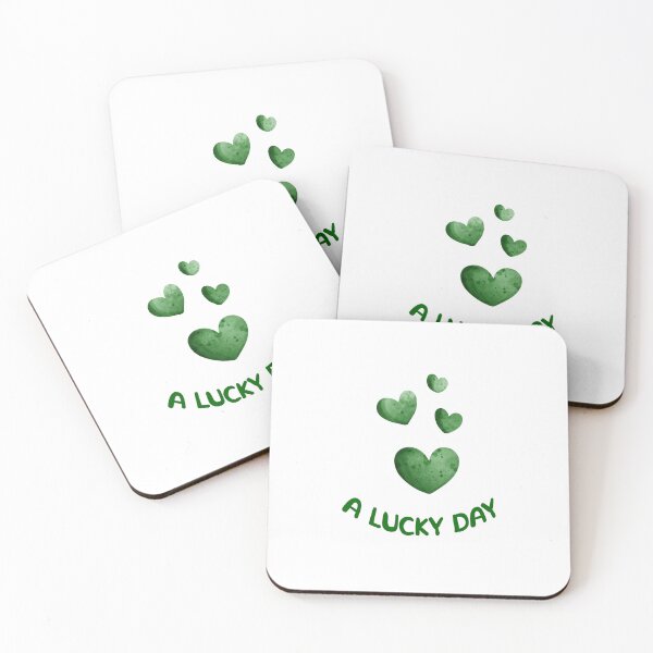 Item preview, St. Patrick's Day - A Lucky Day - Hearts designed and sold by TasimaDesign.