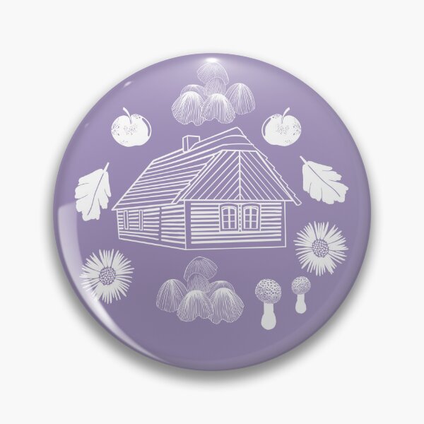 Item preview, Cottage life, an autumnal pattern inspired by the Czech countryside,lilac designed and sold by Naty Design Prague.
