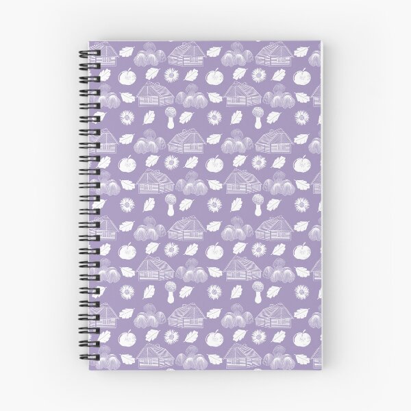 Item preview, Cottage life, an autumnal pattern inspired by the Czech countryside,lilac designed and sold by Naty Design Prague.