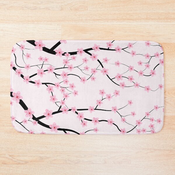 Item preview, Cute Sakura Cherry Blossom Pattern on Light Pink designed and sold by humnoo.