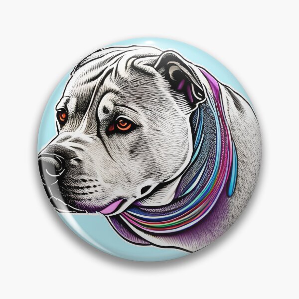 Item preview, Colorful Dog Pit Bull designed and sold by AnimPet.