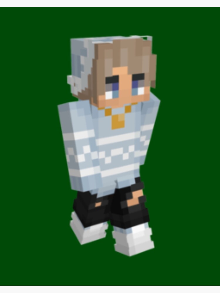 Fundy Christmas Wear Minecraft Skin  Poster for Sale by dilamroima940