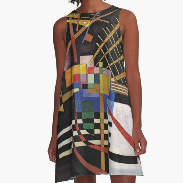 Kandinsky - Above and Left, popular abstract artwork A-Line Dress