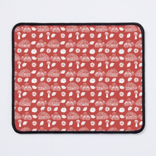 Item preview, Cottage life, an autumnal pattern inspired by the Czech countryside, red designed and sold by Naty Design Prague.