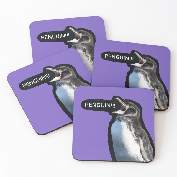 Artikelvorschau, Galapagos Penguin sees a Penguin (Light Purple #795FC1 background) entworfen und verkauft von SBPenguins.