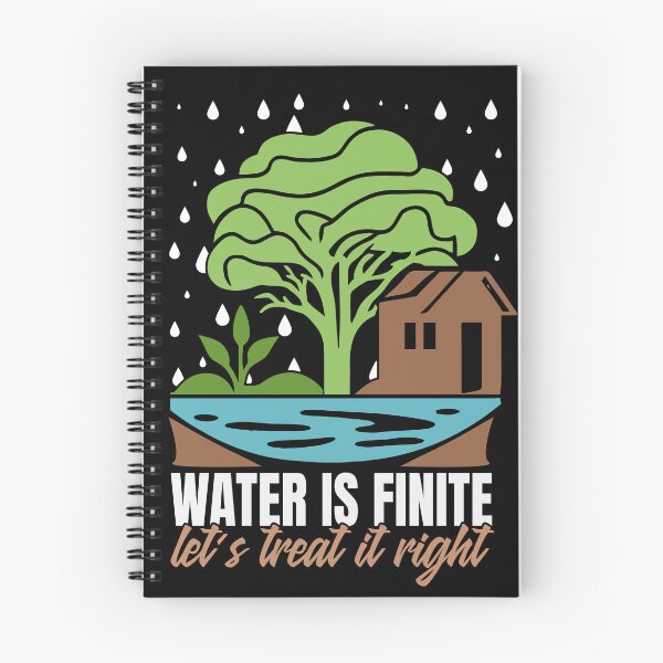 Item preview, Water is Finite Lets Treat it Right - Save the Planet - Stop Pollution designed and sold by MadPanda.