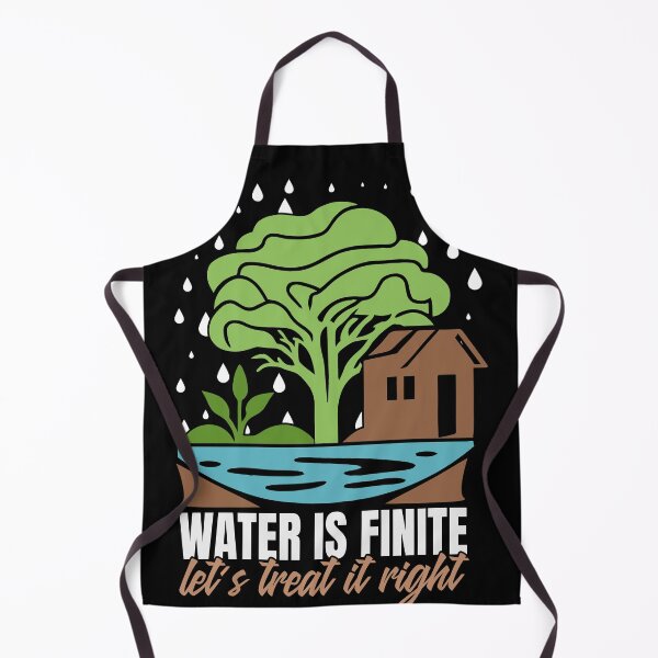 Item preview, Water is Finite Lets Treat it Right - Save the Planet - Stop Pollution designed and sold by MadPanda.