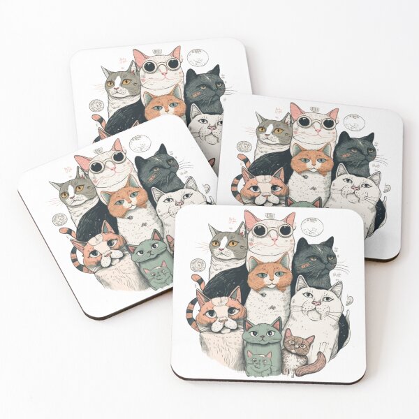 Item preview, Doodle cats designed and sold by AZAZEL54.