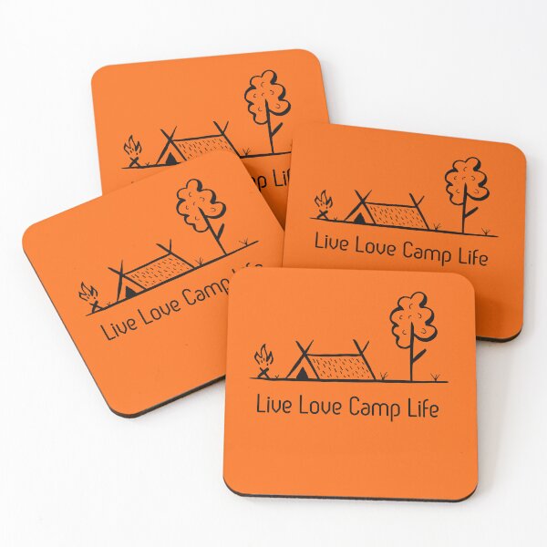 Item preview, LIVE LOVE CAMP ( Black ) designed and sold by Room4You.