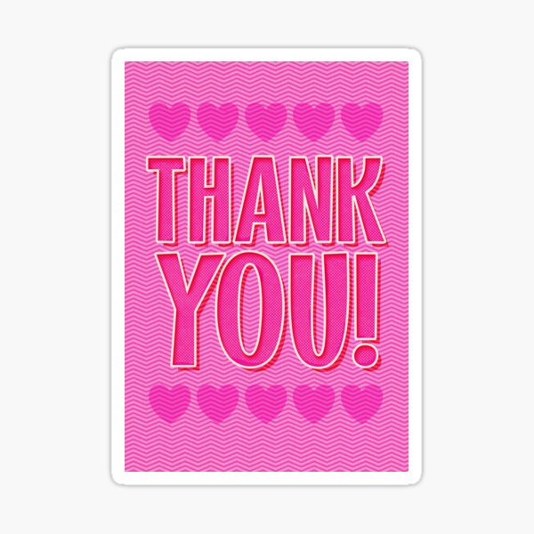 Thank You! Sticker