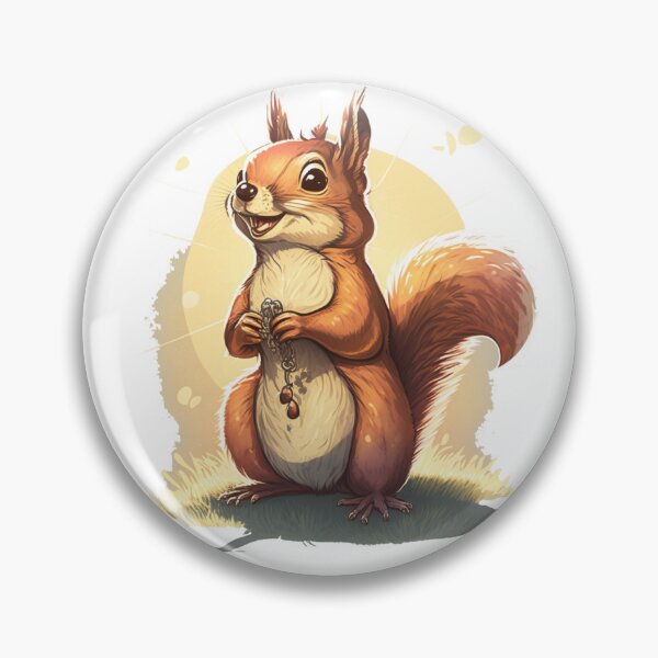 Item preview, Happy Squirrel Collecting Hazelnuts designed and sold by zzibel.