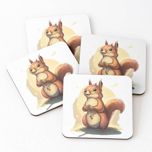 Item preview, Happy Squirrel Collecting Hazelnuts designed and sold by zzibel.