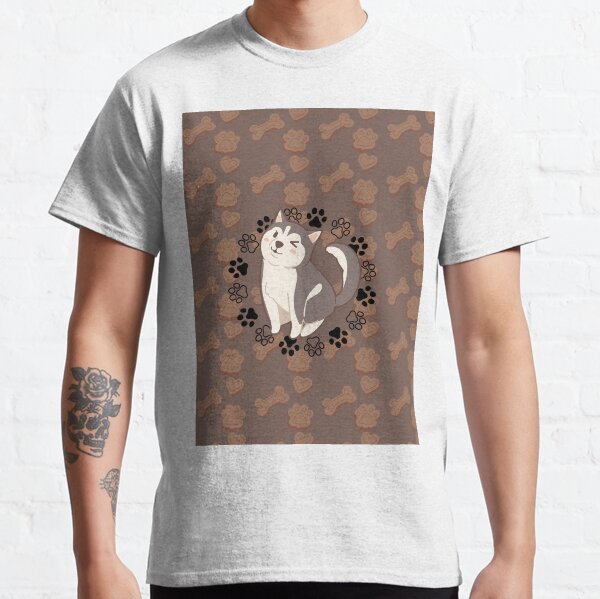 Pet bowls design: cute dog Classic T-Shirt