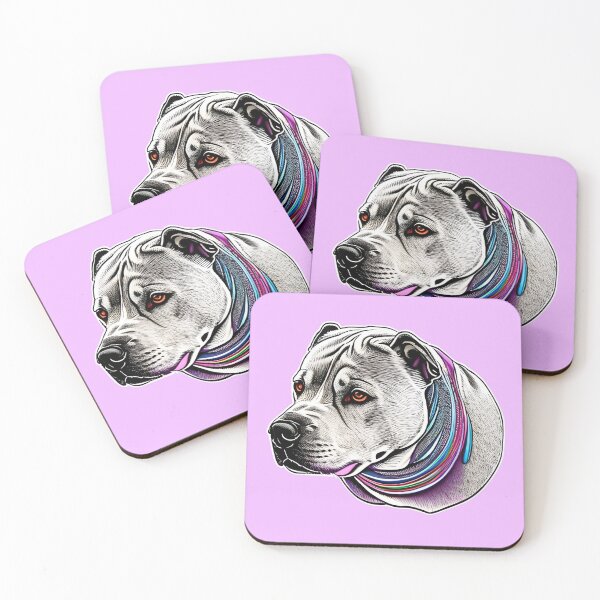 Item preview, Colorful Dog Pit Bull designed and sold by AnimPet.