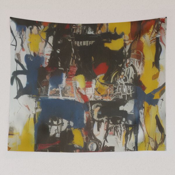 Item preview, The Last Supper: A Fusion of Street Art and Expressionism designed and sold by ArtazaBazaar.
