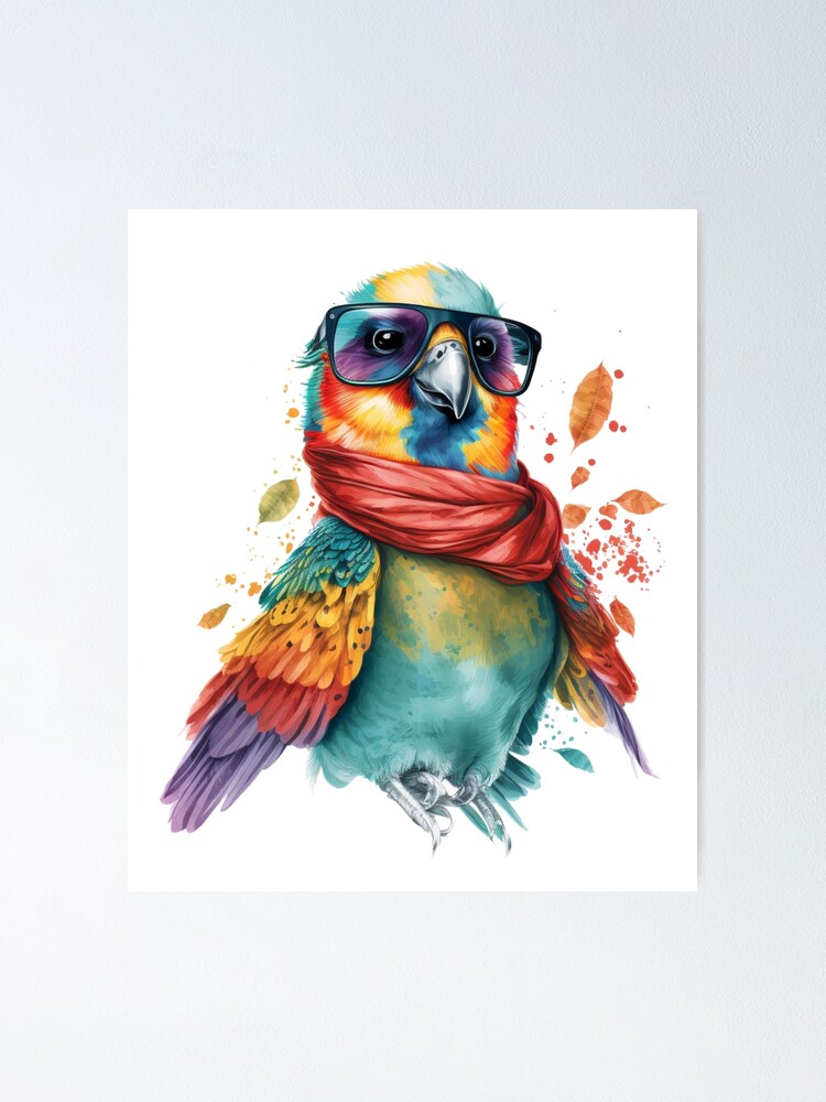 Premium AI Image  A parrot wearing a shirt that says'the bird 