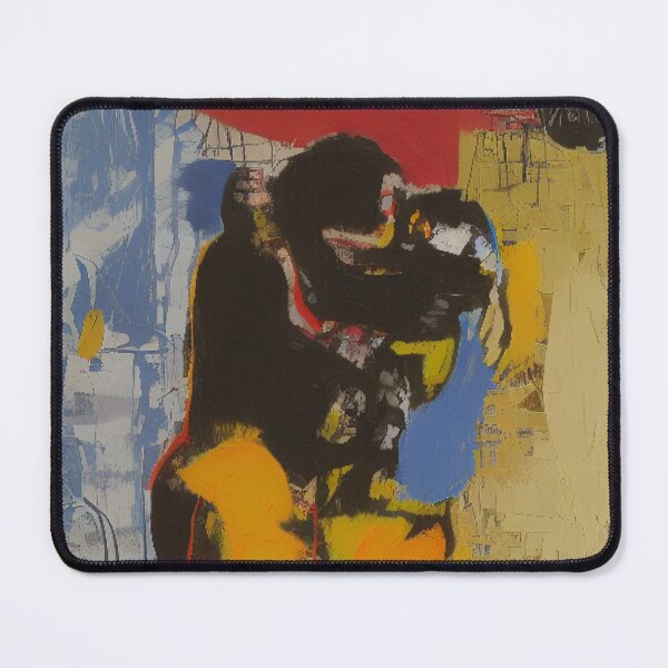 Item preview, The Passionate Embrace: An Expressionistic Street Art Portrait designed and sold by ArtazaBazaar.