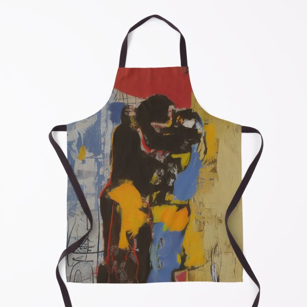 Item preview, The Passionate Embrace: An Expressionistic Street Art Portrait designed and sold by ArtazaBazaar.