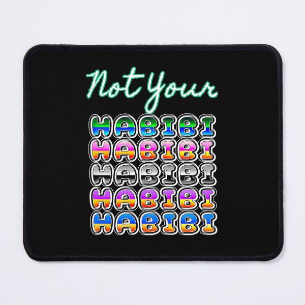 Item preview, Not Your Habibi Lovely Funny Quote Arabic Text designed and sold by Dodern.