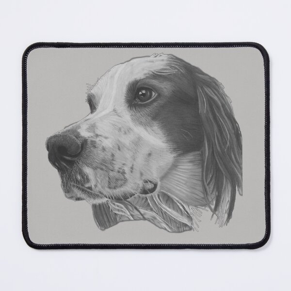 Item preview, Monochrome Irish Red and white Setter designed and sold by cathyscreations.