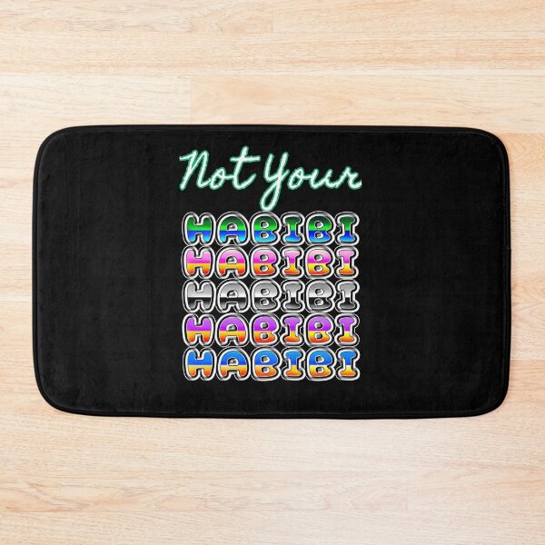 Item preview, Not Your Habibi Lovely Funny Quote Arabic Text designed and sold by Dodern.