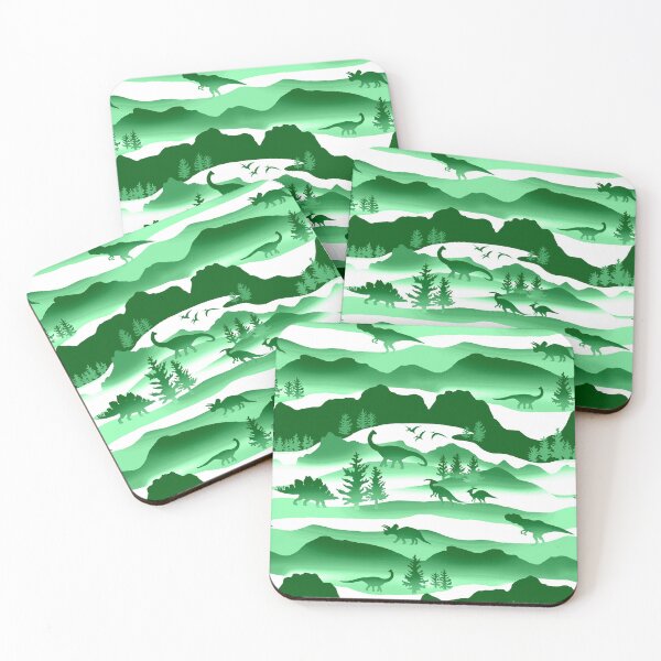 Item preview, Whimsical Dino Wilderness - Emerald  designed and sold by TigaTiga.
