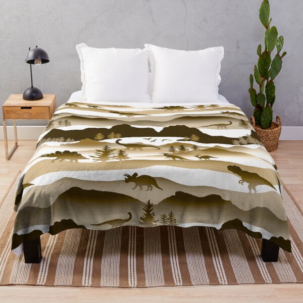 Item preview, Whimsical Dino Wilderness - Brown designed and sold by TigaTiga.