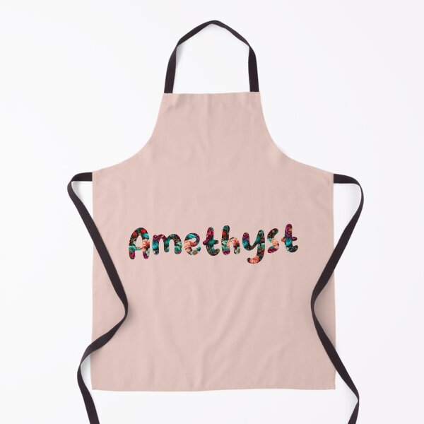 Item preview, Floral Amethyst Name : Amethyst Name With Flowers designed and sold by ABCDEmily ©.