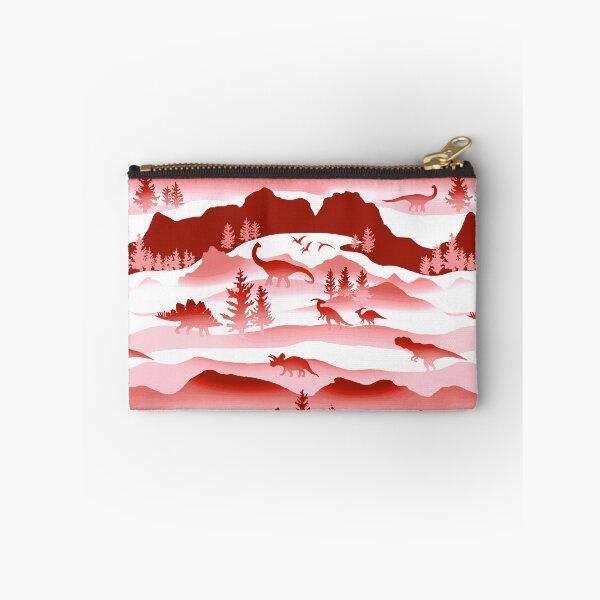 Item preview, Whimsical Dino Wilderness - Red, Pink designed and sold by TigaTiga.