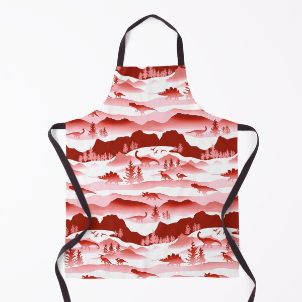 Item preview, Whimsical Dino Wilderness - Red, Pink designed and sold by TigaTiga.