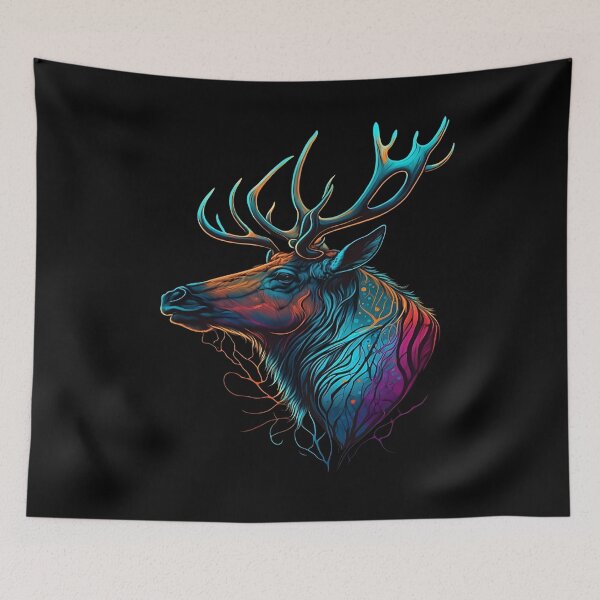 Item preview, Colorful Elk designed and sold by AiInker.