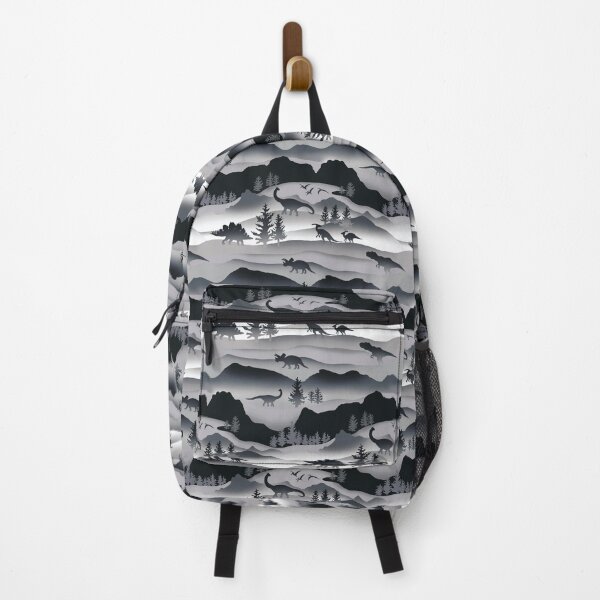 Item preview, Whimsical Dino Wilderness - Monochrome designed and sold by TigaTiga.