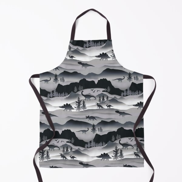 Item preview, Whimsical Dino Wilderness - Monochrome designed and sold by TigaTiga.