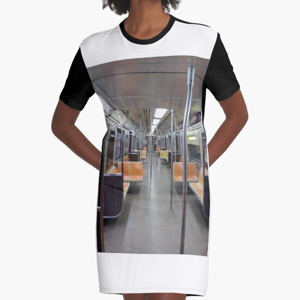 Subway Vagon Graphic T-Shirt Dress