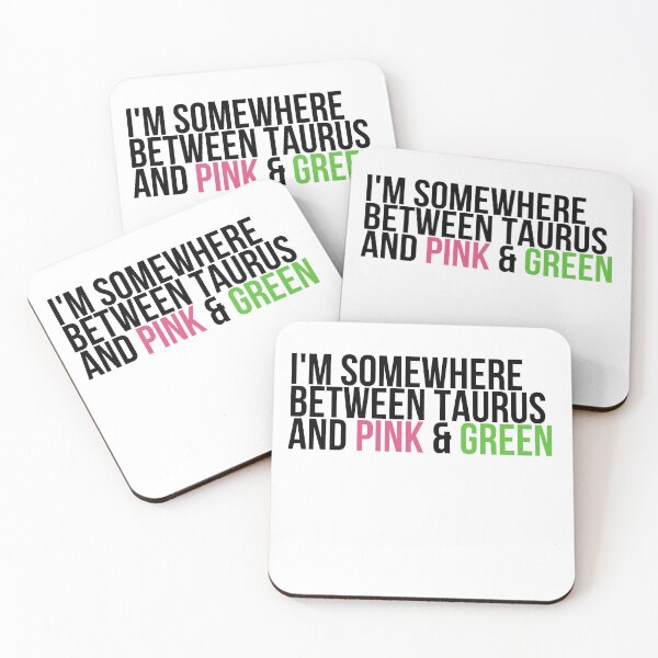 Item preview, Somewhere Between Taurus and Pink & Green Sorority Paraphernalia designed and sold by GLifestyle.