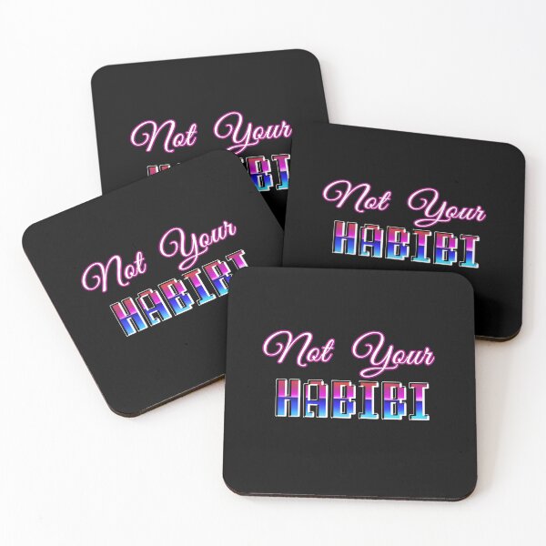 Item preview, Not Your Habibi Lovely Funny Quote Arabic Text designed and sold by Dodern.