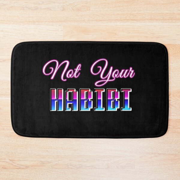Item preview, Not Your Habibi Lovely Funny Quote Arabic Text designed and sold by Dodern.