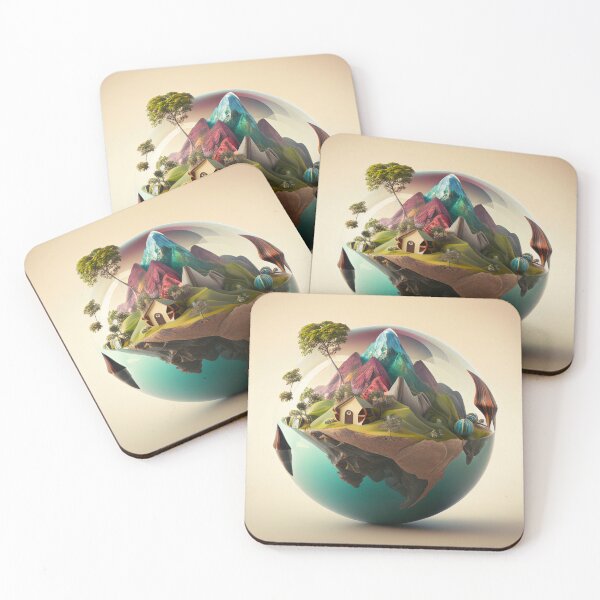 Item preview, Gloube Mountain Forest Landscape Nordic Nature designed and sold by My-Magic-World.