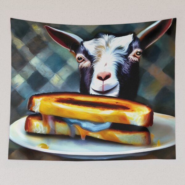 Item preview, The goat and the grilled cheese sandwich designed and sold by Steeshirts.