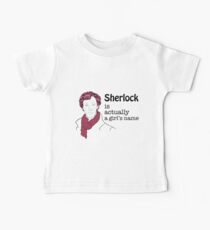 Sherlock is actually a girl's name Baby Tee