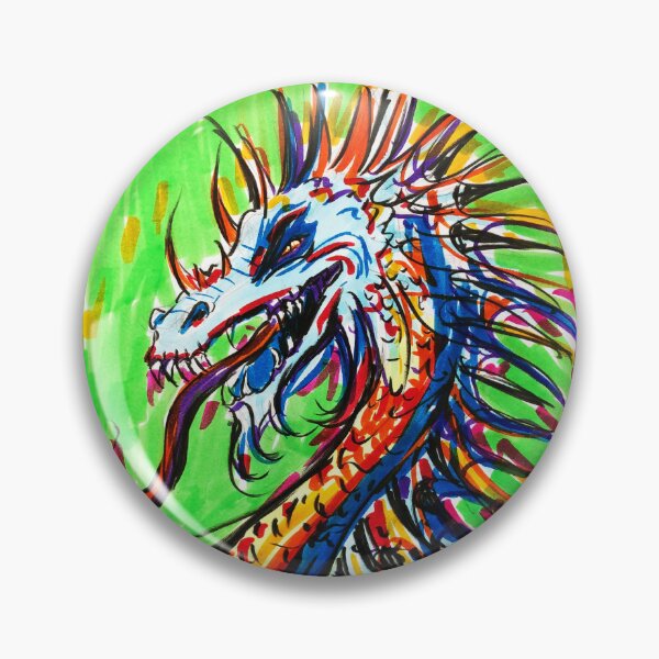 Item preview, Blue Orange Dragon designed and sold by ImpPrintsArt.