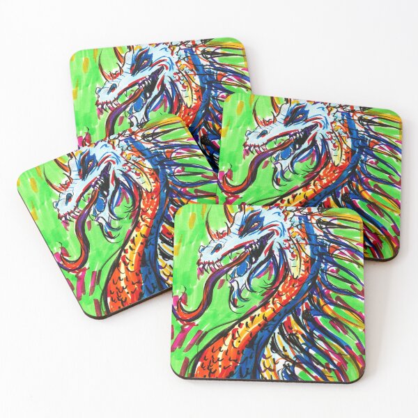 Item preview, Blue Orange Dragon designed and sold by ImpPrintsArt.