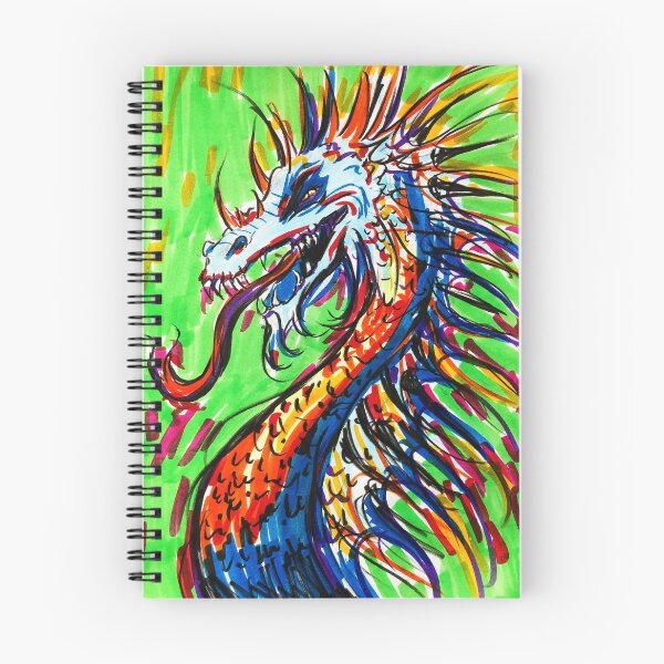 Item preview, Blue Orange Dragon designed and sold by ImpPrintsArt.