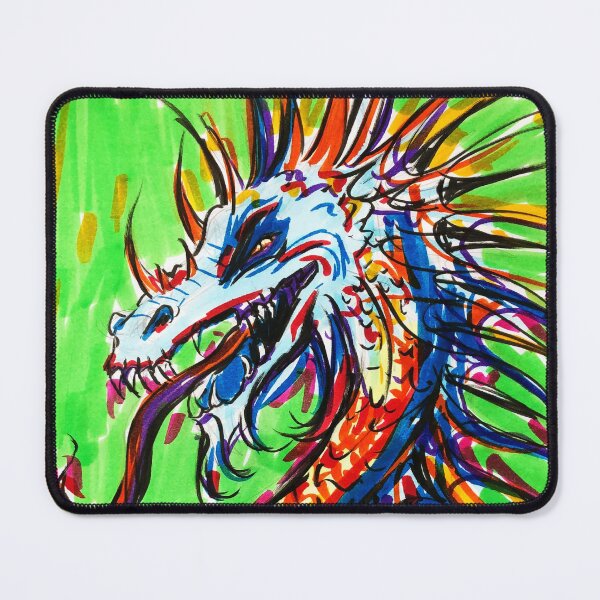 Item preview, Blue Orange Dragon designed and sold by ImpPrintsArt.