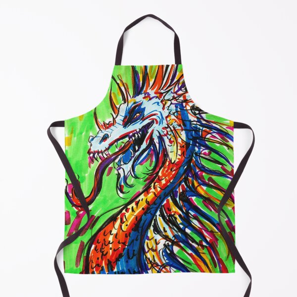 Item preview, Blue Orange Dragon designed and sold by ImpPrintsArt.