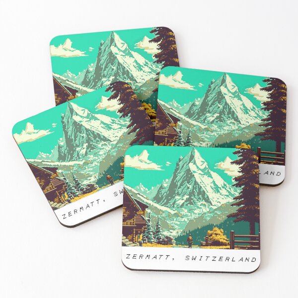 Item preview, Zermatt Pixel Art Retro designed and sold by PixelAirlines.