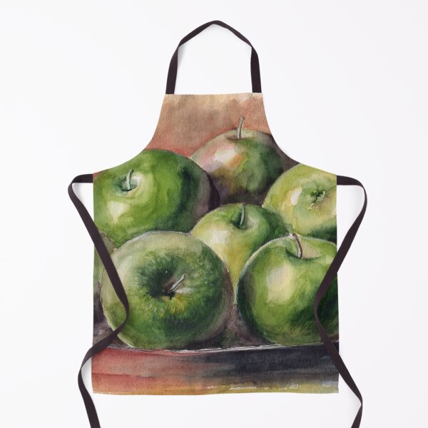 Item preview, Watercolor picture of some green apples designed and sold by MaryWatercolor.