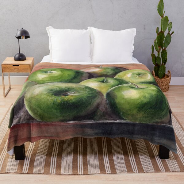 Item preview, Watercolor picture of some green apples designed and sold by MaryWatercolor.